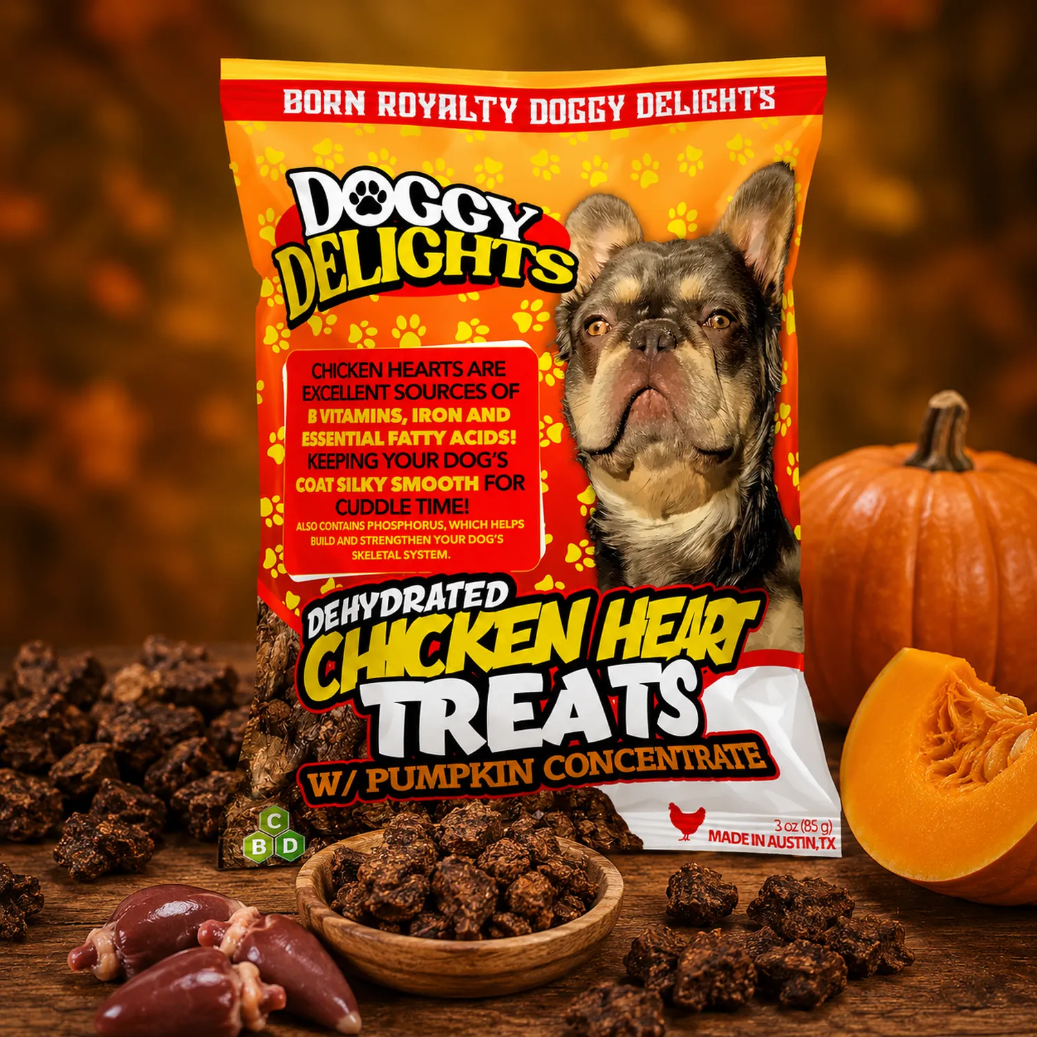 Chicken heart treats